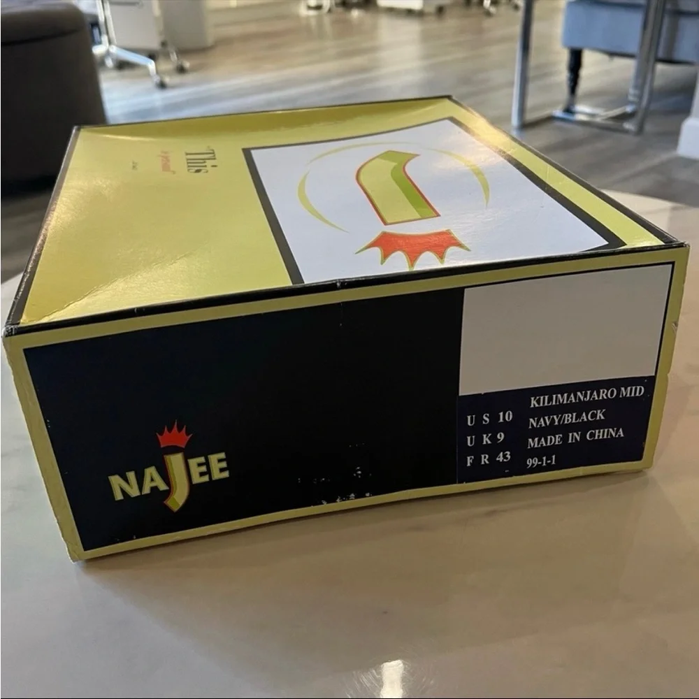 LL Cool J Najee Kilimanjaro Mid Leather Boots Black Sz 10. Rare Rap Legend NIB - Picture 3 of 13